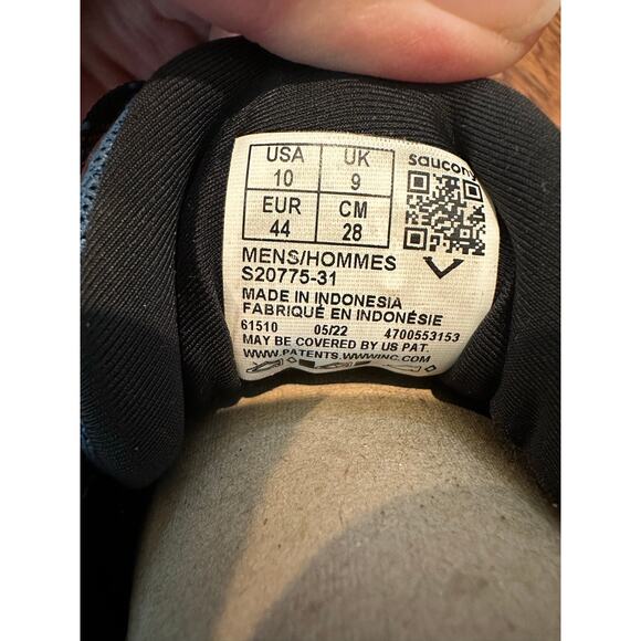 Saucony Men's Ride 15 TR Trail Running Shoes Blue - Size 10 Outdoor Footwear - Picture 8 of 9